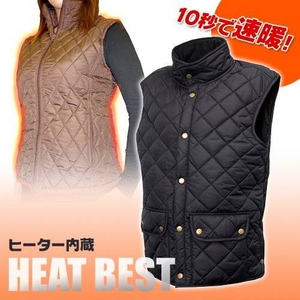 ヒーター内蔵 ヒートベスト レディース L