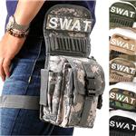 アメリカ SWAT部隊 レッグポーチ　BP040NN グレー系カモ