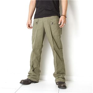 アメリカ軍USMCヘリンボーンパンツ オリーブ S