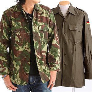 ドイツ軍&ポルトガル軍放出デッドストック2枚組シャツ フリー(M〜L)