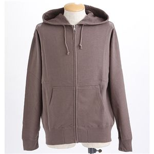 スウェットフルジップパーカー チャコール XLサイズサイズ