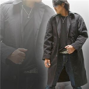 アメリカ軍放出 撥水加工裏ボアライナー付ステンカラーコート Lサイズ