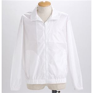 フルジップウィンドーブレーカーブルゾン ホワイト M