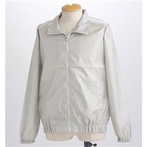 フルジップウィンドーブレーカーブルゾン グレー F(L)