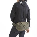ナイロンキャンパス防水2WAYウエストバッグ BS091YN オリーブ