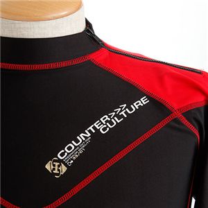 カウンタースイムトップロングラッシュガード 92974 ブラック Lサイズ
