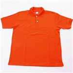 ドライメッシュアクティブ半袖ポロシャツ オレンジ L