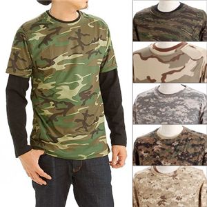 ドライクール ナイスカモフラ半袖Tシャツ&ロングTシャツ2枚 セット ウッドランド XL