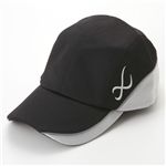 CW-X UVカットドレープCAP ブラック×グレー