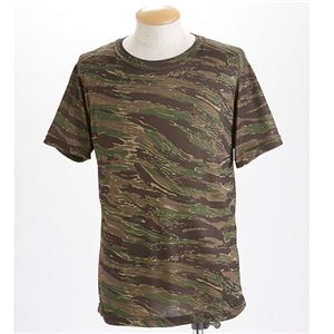ガン汗OK!吸汗速乾カモフラージュTシャツ タイガー M