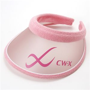 CW-X UVカット差込型バイザー ピンク