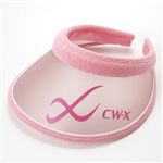CW-X UVカット差込型バイザー ピンク