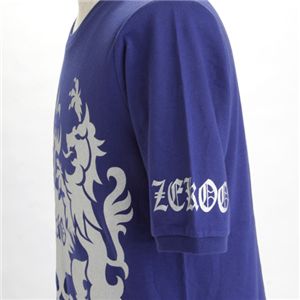 「ZEKOO」5分袖Tシャツ ミッドナイトブルーM