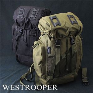 WESTROOPER社製 ドイツ軍レプリカ ジャーマン防水バックパック(リュックサック)NVBR034NN ブラック