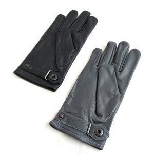 ドイツ軍 レザーグローブ ZGG501NN ブラック 9（Ｌ） 【レプリカ】