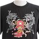 むかしむかし ワンピースコレクション 和柄半袖Tシャツ S-2438/チョッパー双龍 黒
