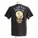むかしむかし ワンピースコレクション 和柄半袖Tシャツ S-2439/布袋ルフィ 黒