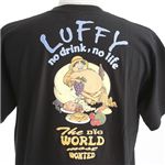 むかしむかし ワンピースコレクション 和柄半袖Tシャツ S-2439/布袋ルフィ 黒M