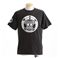 むかしむかし ワンピースコレクション 和柄半袖Tシャツ  S-2450/家紋海賊旗 黒4L