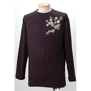 語れる立体和柄ロングTシャツ S-1952/花つくし M