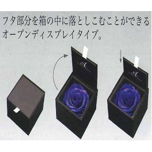 【母の日ギフト5月5日まで】AMOROSA(アモローサ)ダイヤモンドローズBOX ブルー×黒BOX