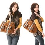 TOMMY HILFIGER �L���e�B���O�o�b�O�@�g�[�g�@�u���E��