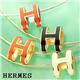 HERMES ポップアッシュ ペンダント ORANGE/silver