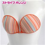 ヌーブラ プリントエアライト ストライプOrange C