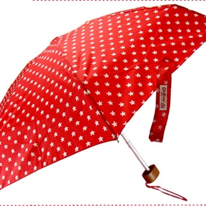 Cath Kidston(キャス・キッドソン) 折りたたみ傘 スターレッド