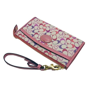 COACH(コーチ)リストレット付き　長財布　F46749 B4/MC