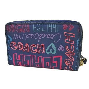 COACH(コーチ)F48353 B4/MC ラウンドジップウォレット マルチカラー