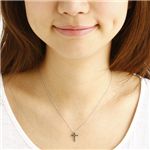 K18 0.3ct�u���b�N�_�C�������h�N���X�y���_���g
