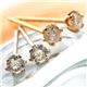 18���s���N�S�[���h�_�C��0.1ct�s�A�X&18���z���C�g�S�[���h�_�C��0.1ct�s�A�X