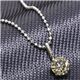K18WG 0.5ct���C�g�u���E���_�C�������h �ꗱ�l�b�N���X 150884 42cm