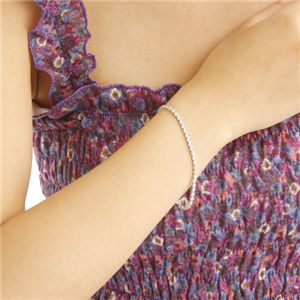 K18 1CTダイヤモンドテニスブレスレット WG(ホワイトゴールド)