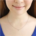 K18ホワイトゴールド0.1ct ダイヤモンドペンダント