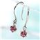 ピンクトルマリンフックピアス