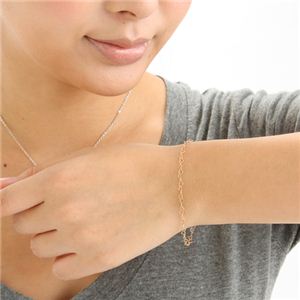 ピンクゴールド ハートブレスレット