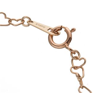 ピンクゴールド ハートブレスレット