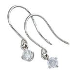 プラチナ ダイヤ0.1ct フックピアス