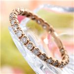 0.50ctダイヤモンドエタニティリング ピンクゴールドカラー 7号