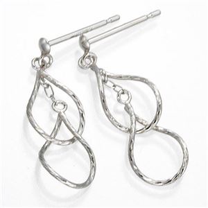 K10WGダブルティアドロップピアス