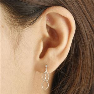 K10WGダブルティアドロップピアス