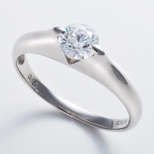 プラチナPt900 0.5ct Dカラー・IFクラス・EXカットダイヤリング 指輪（GIA鑑定書付き） 19号