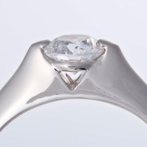 プラチナPt900 0.5ct Dカラー・IFクラス・EXカットダイヤリング 指輪（GIA鑑定書付き） 21号