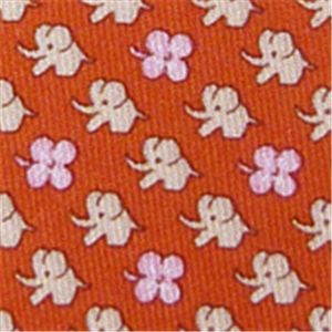 Ferragamo(フェラガモ) ネクタイ Orangeモチーフ N-FER-A00680