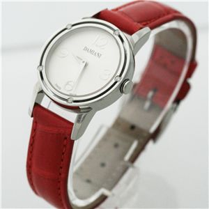 D-SIDE　ホワイト文字盤　レッドクロコダイルベルト 30001815