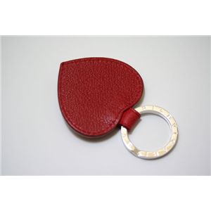 BVLGARI(ブルガリ) ハートモチーフキーリング RED 22378