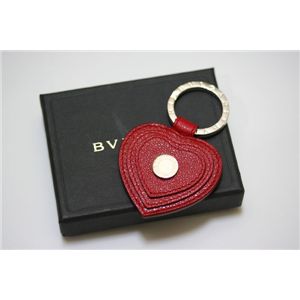 BVLGARI(ブルガリ) ハートモチーフキーリング RED 22378
