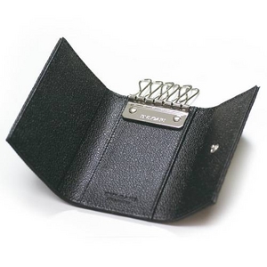 【12月17日まで期間限定特価 ラッピング付き】BVLGARI(ブルガリ) ミレリゲ カーフレザーキーケース 25559 ブラック